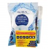 Универсальный набор AURA Travel: влажная туалетная бумага (20 шт), одноразовые покрытия на сиденье унитаза (10 шт), спрей для рук Sanitelle антисептический